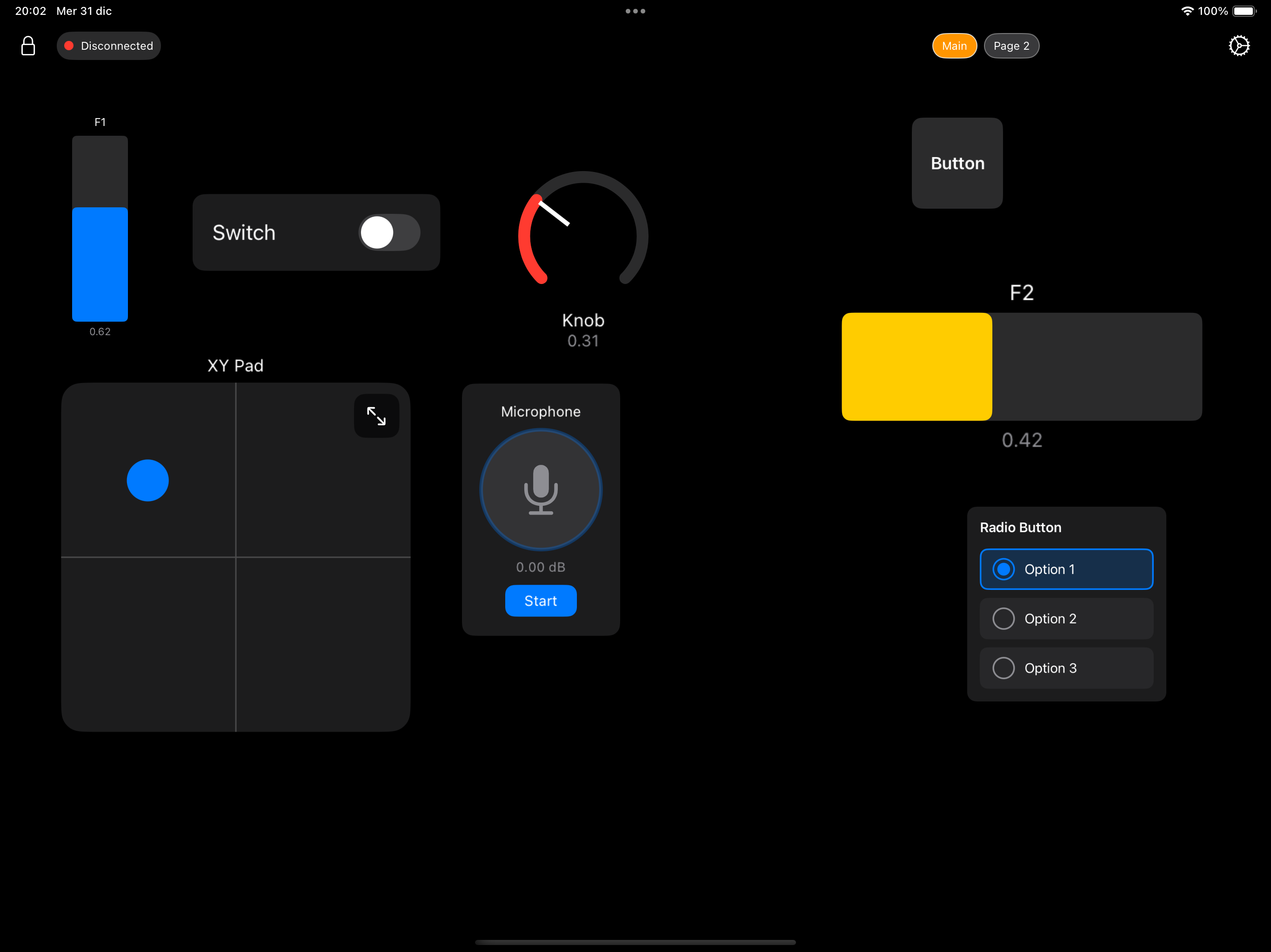 OSC Controller Screenshot 1
